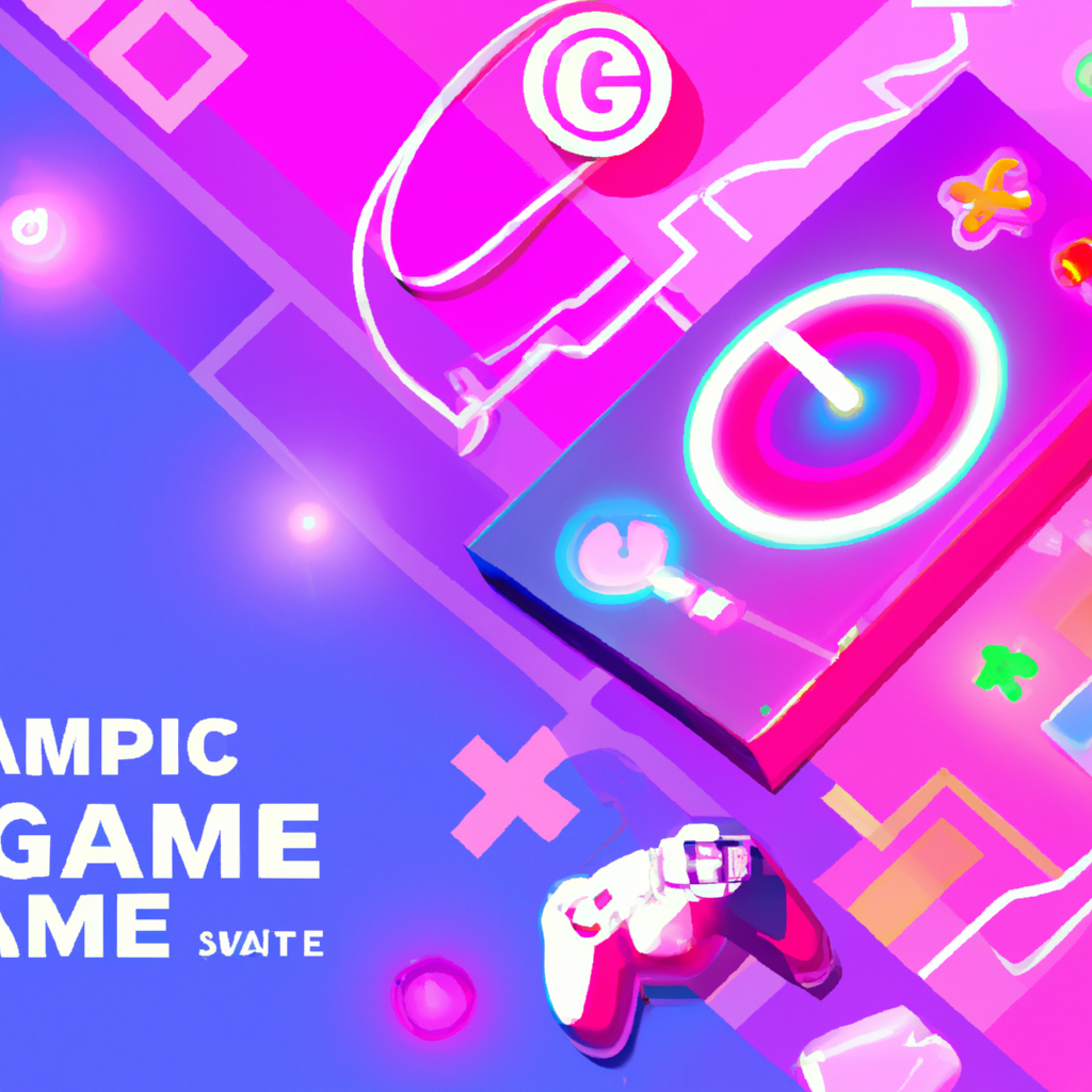 ArcadePulse hero montage — colorful controller, neon grid, and gameplay snippets